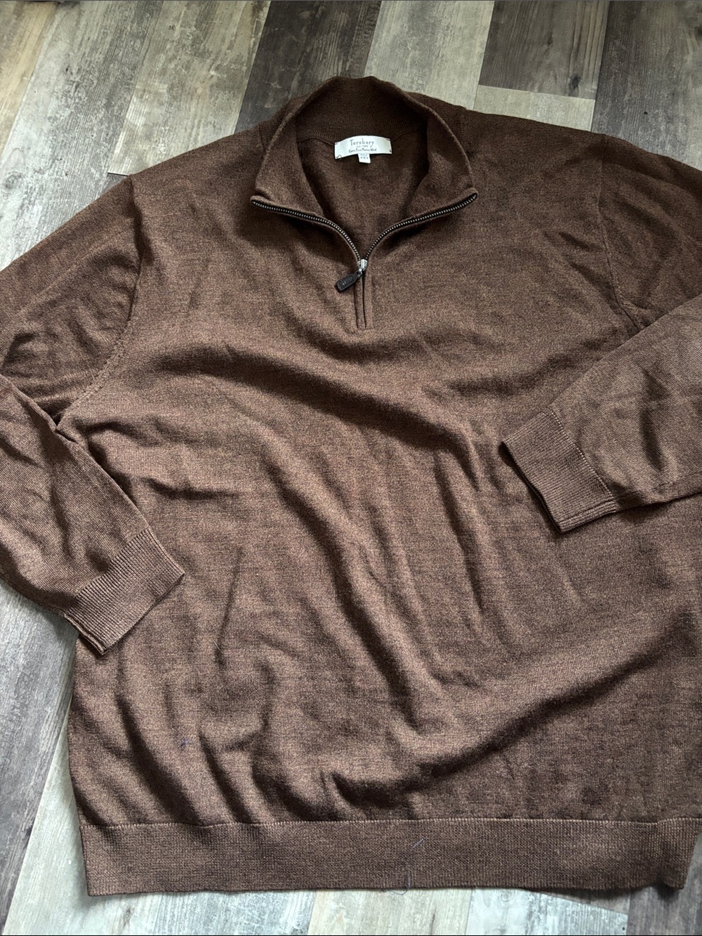 Turnbury 100% Extra Fine Merino Wool Men Sweater Sz 2x